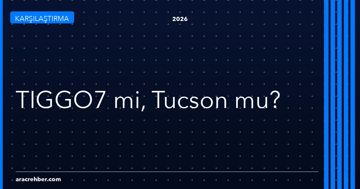 Chery TIGGO7 mi, Hyundai Tucson mu? Aile SUV'unda Zor Karar