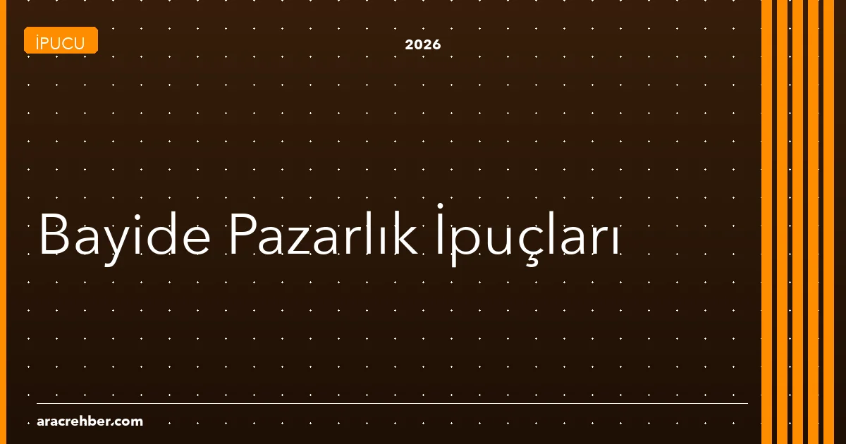 Sıfır Araç Alırken Bayi ile Nasıl Pazarlık Yapılır? 6 Somut İpucu